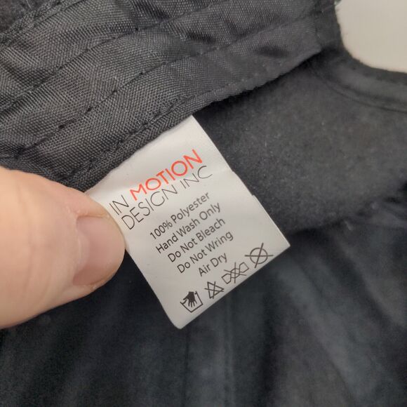 Unbranded Men's Strapback Hat Black Adjustable 100% Polyester Blank - Picture 7 of 7